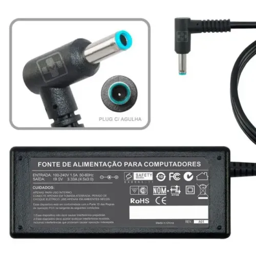 Carregador de notebook HP 19.5v (Entrega)