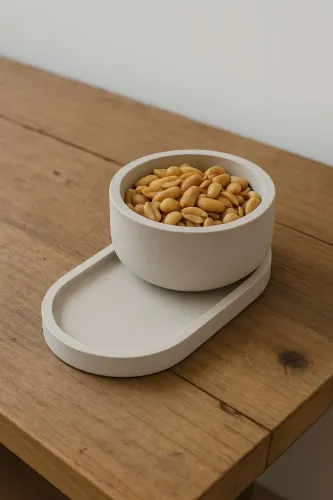 Conjunto Moderno de Recipientes com Bandeja - Decoração e Organização