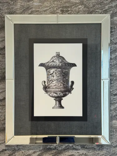 Quadro de vidro/espelho contemporâneo