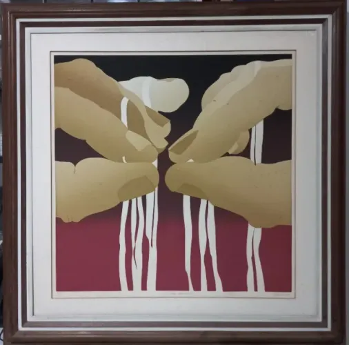 Gravura de Pietrina Checcacci- Quadro em serigrafia