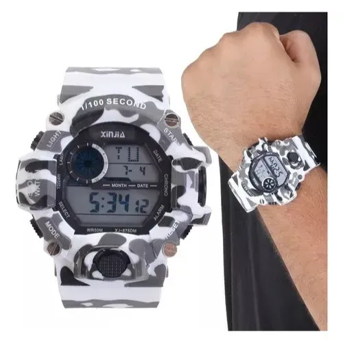 Relógio Esportivo Digital Masculino Xinjia Shock Prova Dágua - R$ 49,99