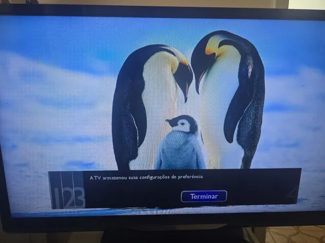 Tv led 32 philips excelente imagem e som controle e pé coservadissima
