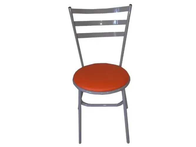 cadeira tubular assento estofado ideal para padaria, doceria, sorveteria- entrega rápida