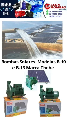 Bombas Solares Thebe B-10 e B-13