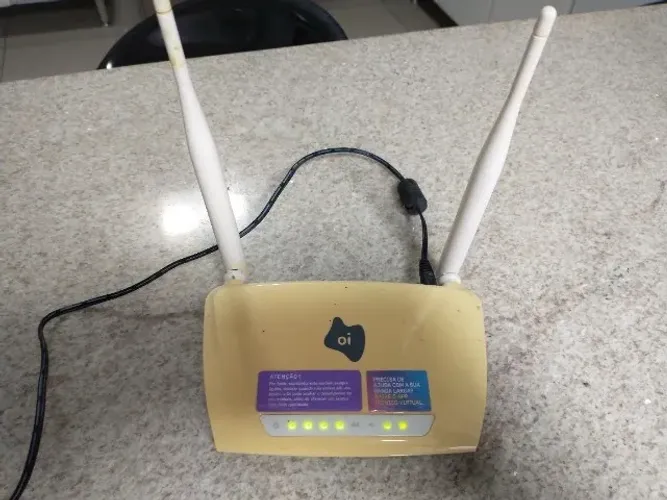 Modem roteador Wi-fi Oi 2 Antenas Zyxel Amg1302-t15c Branco 