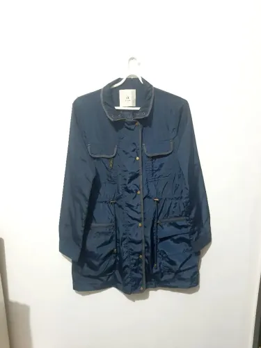 Sobretudo parka azul Marinho M