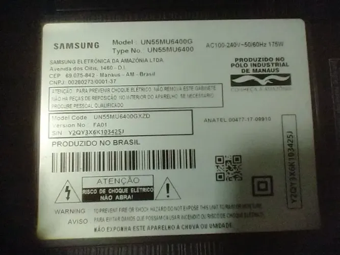 TV SAMSUNG UN55MU6400G
