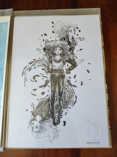 Arte Original Morte (Death / Sandman) por Marjory Yoko A4