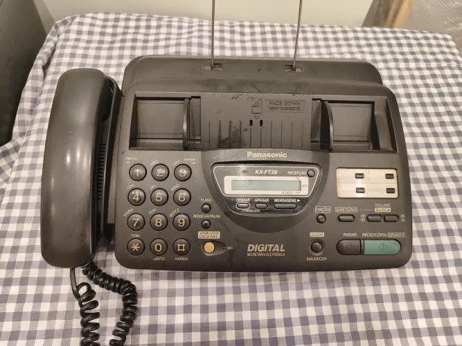Fax Panasonic KX-FT26 Telefone Secretária Eletrônica Original Funcionando