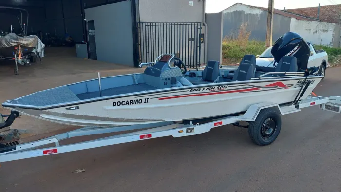 Lancha alumínio motor 60 4t