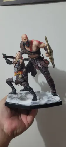 Action Figure God of War Kratos e Atreus diorama Deus da guerra jogo game ps4 