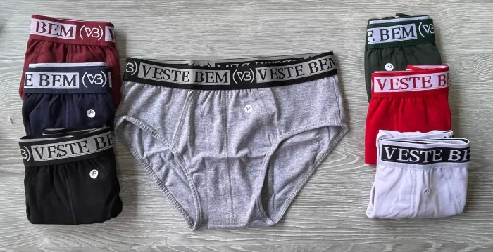Cuecas boxer e tradicional P e M.