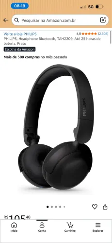 Fone Philips novo