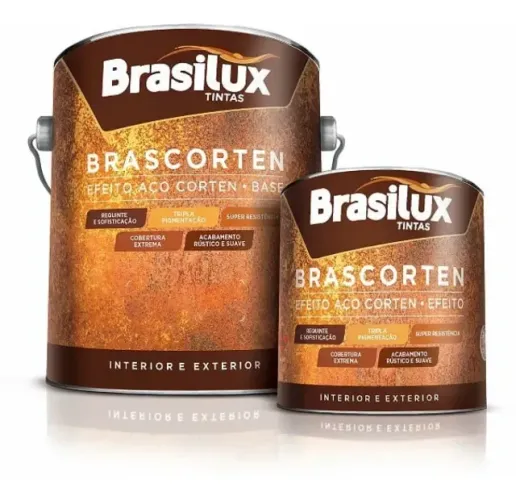 EFEITO AÇO CORTEN 3,6L BRASILUX  POLAR TINTAS (61)3579-3030
