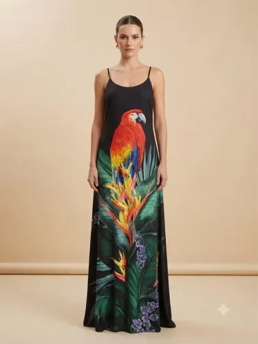 Vestido estampado Arara