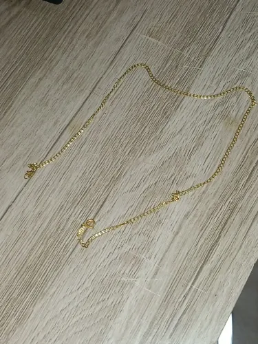 Pulseira tornozeleira Romanel folheada a ouro original 150$