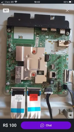 Placa de televisão LG 50 polegadas