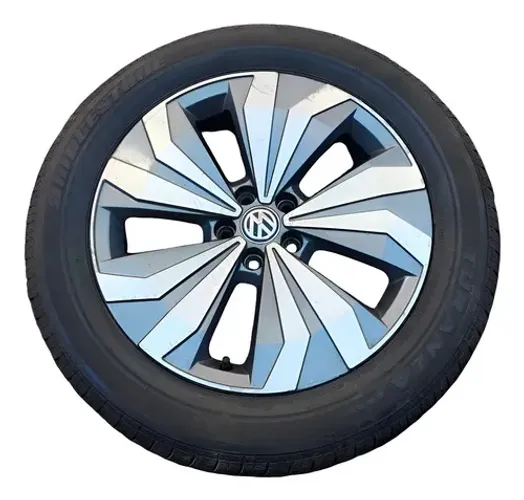 Roda Aro 17 Vw T-cross 2020 A 2022 C/detalhe 2gp601025a Preto