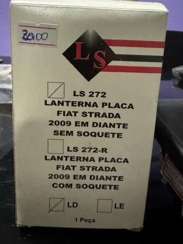 Lanterna da placa Fiat strada o par na oferta só 25,00