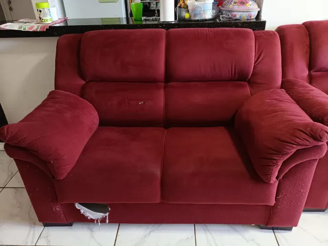 Sofá usando 