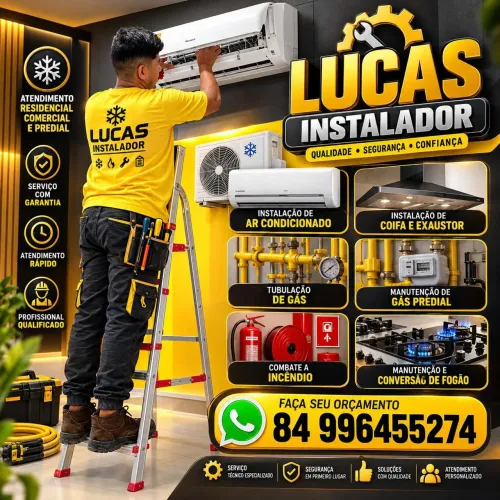 Ar condicionado instalação manutenção limpeza