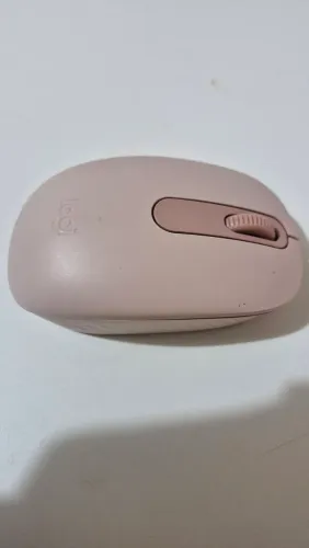 Mouse Loggi Bluetooth Rosa Claro