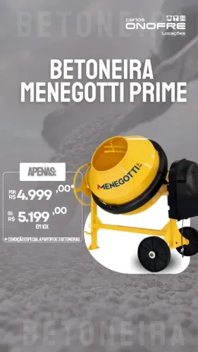 BETONEIRA MENEGOTTI PRIME