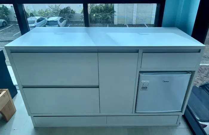 Armário 100% em mdf duplo + frigobar