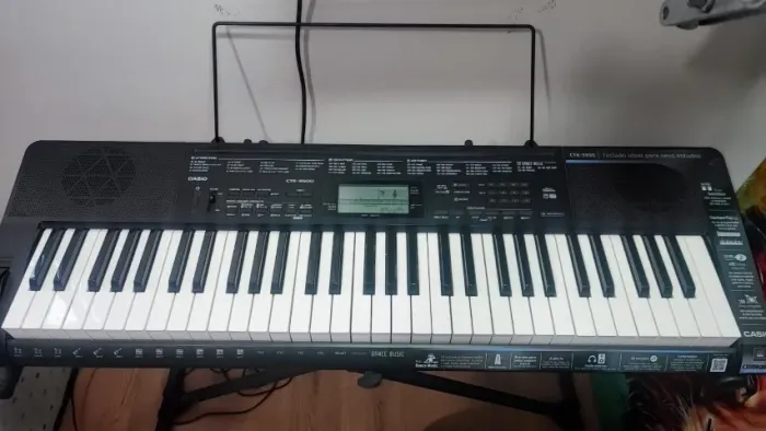 Kit Teclado Casio Ctk-3500 C/ Pedal + Suporte + Capa + Fonte