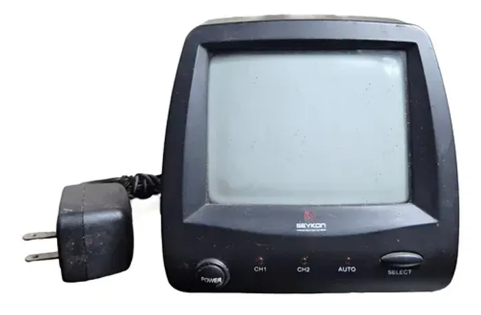 Monitor Seykon de 7 polegadas Imagem em Preto e Branco Funcionando Perfeitamente