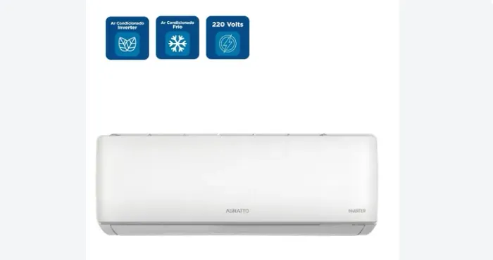 Evaporadora de ar condicionado 30.000 btus agratto live-inverter LCST30F-02I nova