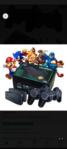 Vídeo game retrô sem fio