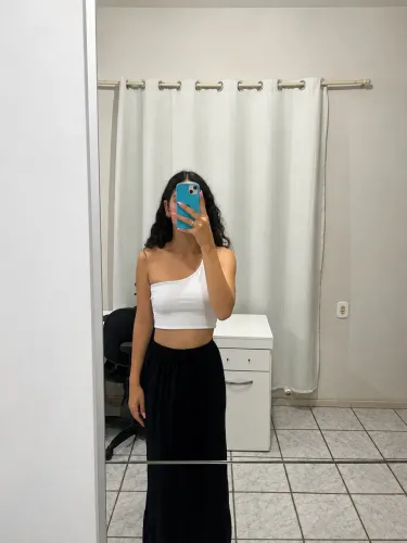 Saia longa preta