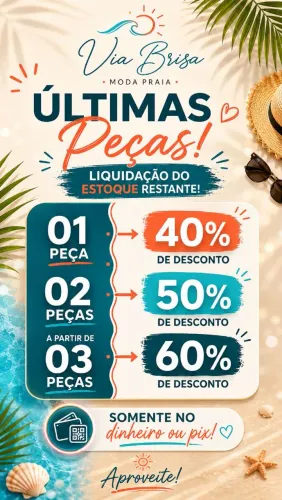 Promoção Líquida Moda Praia - Via Brisa