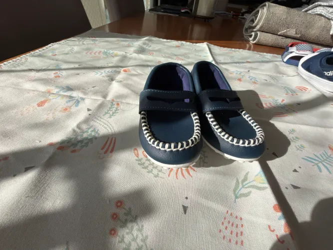 Mocassim infantil azul