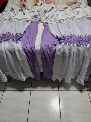 Cortina infantil e protetor de berço da gatinha mary,usado bom estado