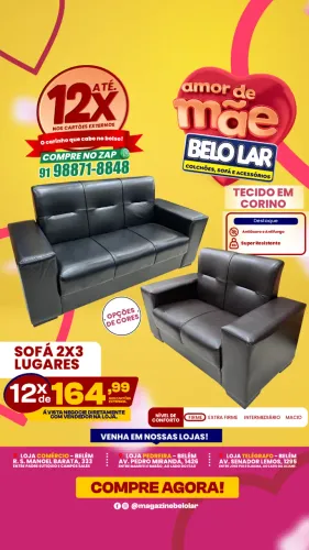 Sofá 2 e 3 Lugares 