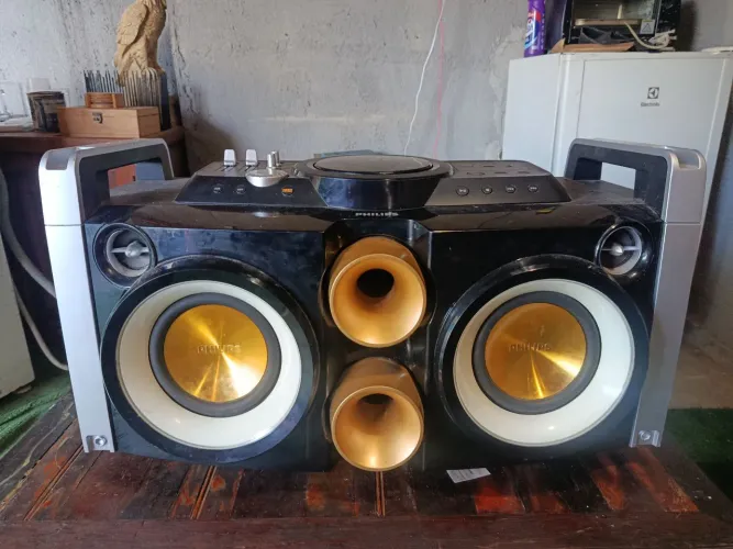 Som Philips Mini System - Não Liga - Para Conserto ou Peças