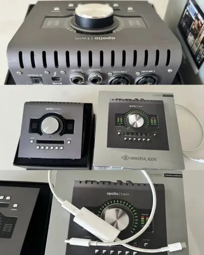 Apollo Twin MKii - Com Adaptador Thunderbolt/USB-c