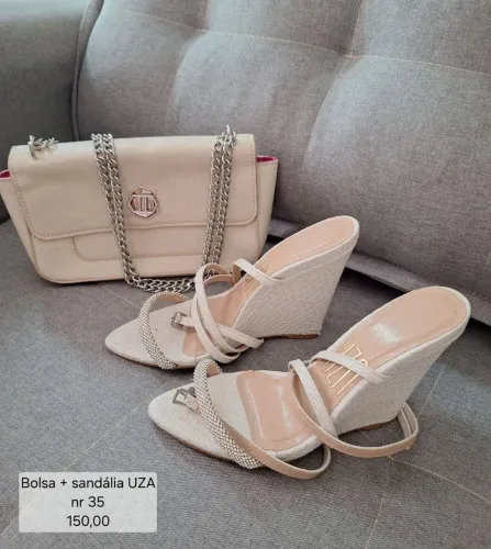 Sandálias e bolsa ( Desapegos)