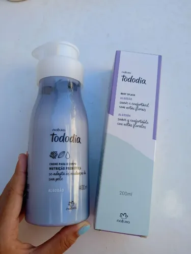 Kit body splash e creme natura