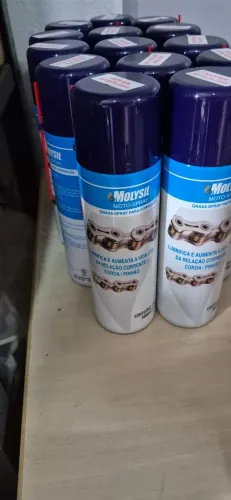 Molysil Moto Spray Graxa Líquida Para Corrente De Moto