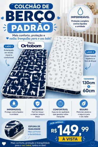 Colchão de Berço Padrão Ortobom