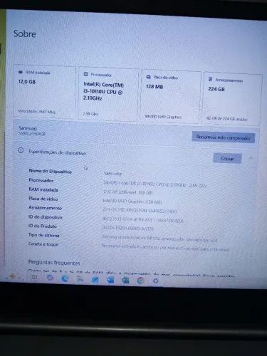 Notebook Samsung