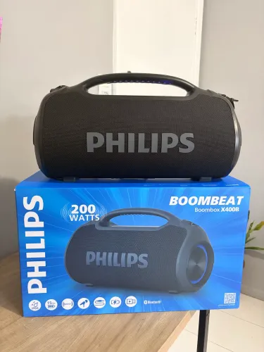 caixa de som philips boombeat 200w