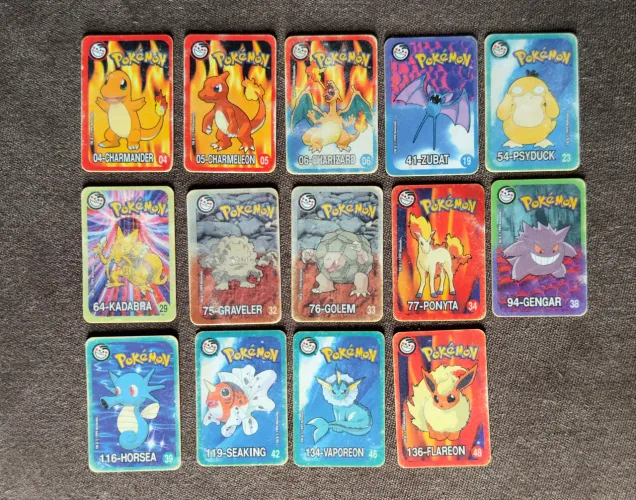 Lote de tazos supercard Pokemon