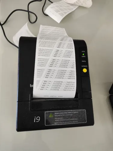 Impressora de nota Elgin I9 PDV com leitor de código de barras