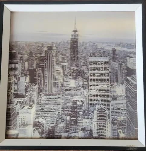 Quadro imagem em 3d 32x32cm