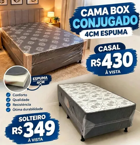 Cama box em promoção entrega grátis