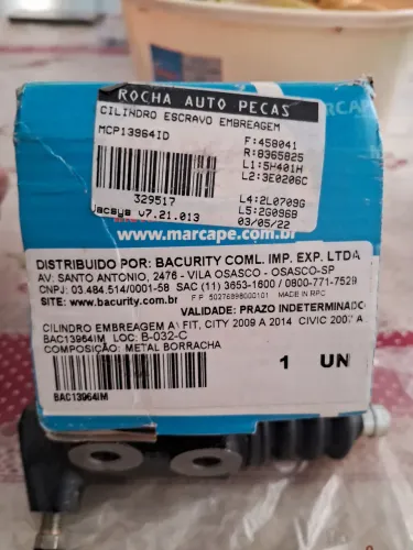 Honda cilindro escravo embreagem 